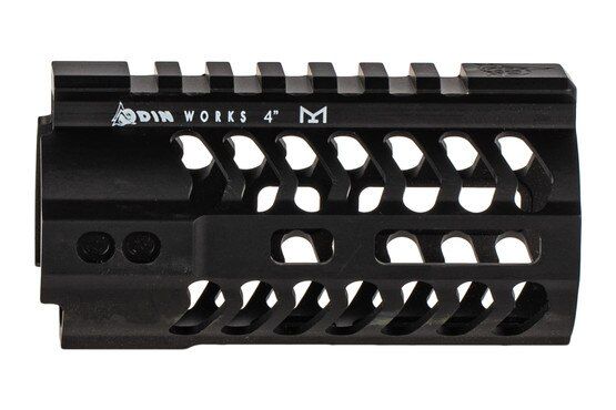 Odin Works 4" M-LOK handguard with black anodized finish for the AR-15 features a full length top rail